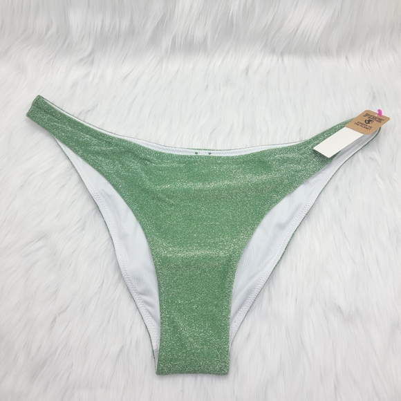 Pink Victoria's Secret shimmer brazilian bikini bottom. - Picture 4 of 10